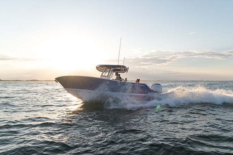 Photo of sportsman boats deck coring material being placed during the build process.