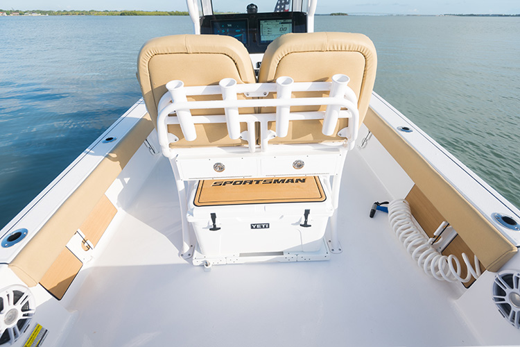 Photo of sportsman boats deck coring material being placed during the build process.