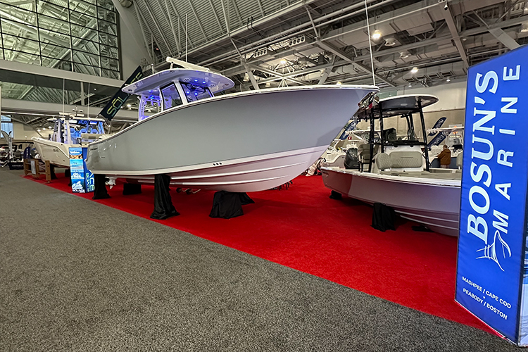 Photo of sportsman boats deck coring material being placed during the build process.