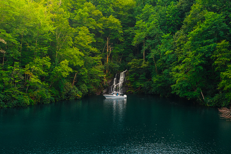 Cover image for the post Boating Lake Jocassee: South Carolina’s Hidden Gem