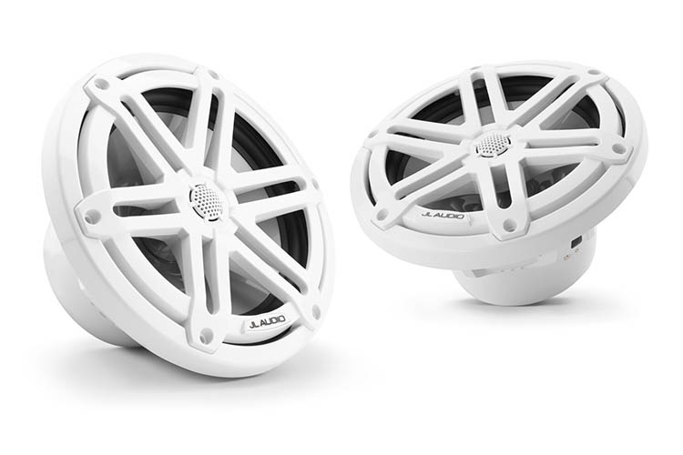 Detail image of JL Audio M3-650X Gloss White Sport Grille Speakers