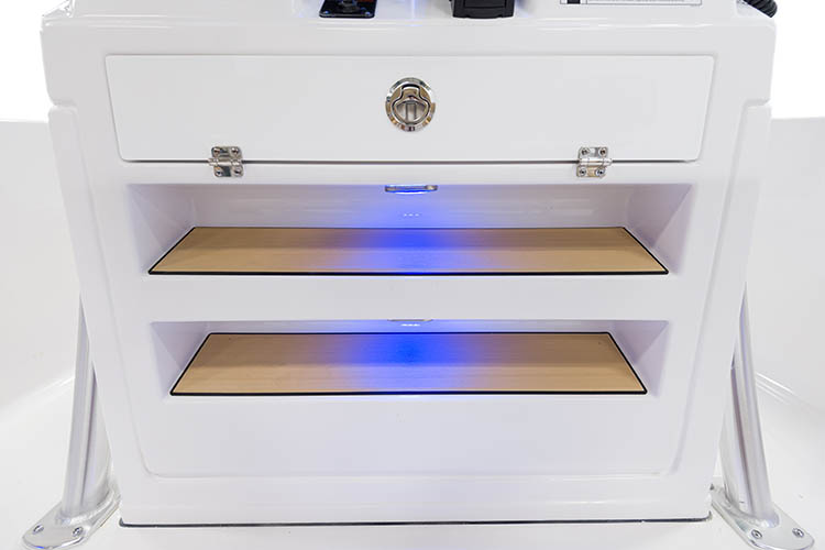 Detail image of Fiberglass Console Footrest w/ Storage
