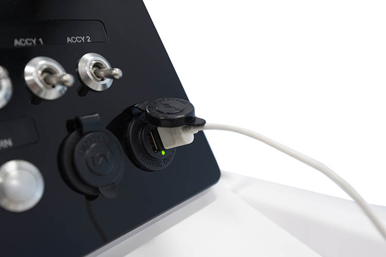 Detail image of USB Plug In-Dash & 12V Receptacle