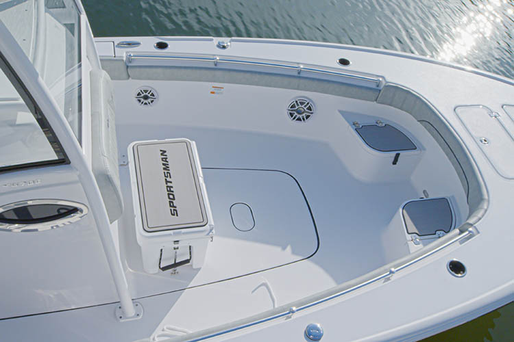 Detail image of Fiberglass Console w/ YETI Cooler (Delete Coffin Box)