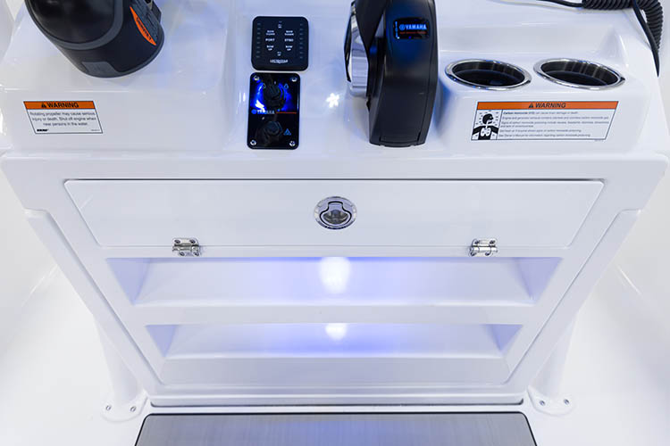 Detail image of Fiberglass Console Footrest w/ Storage