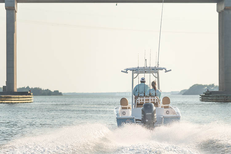 2019 Sportsman Masters 227 Bay Boat