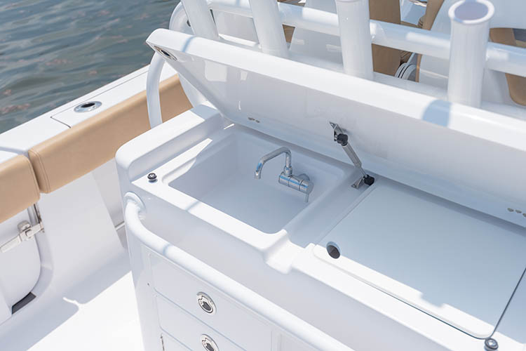 Detail image of Leaning Post Sink