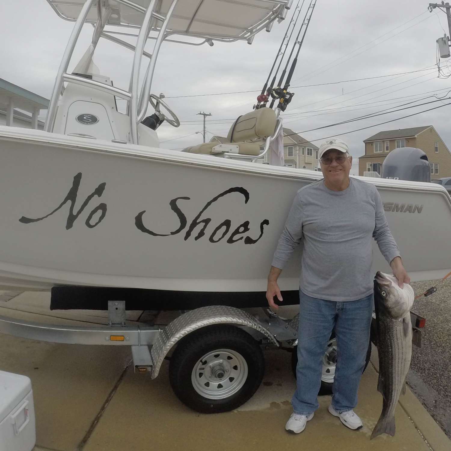 my photo was taken in Brigantine NJ after a great day fishing for stripers in 4 to 5 foot seas...