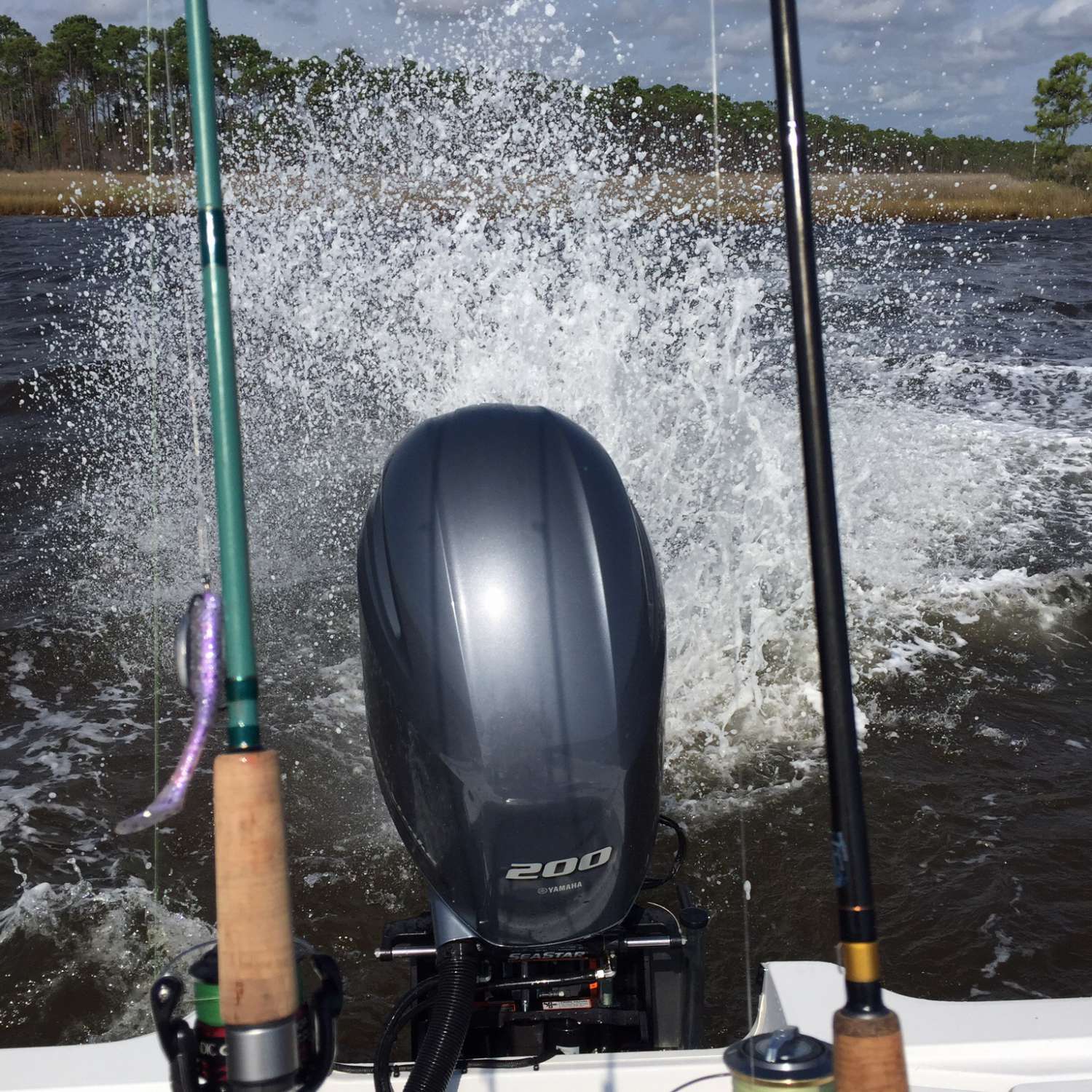 Mouth of Tarklin Bayou in Perdido Key, FL. Situational awareness goes out the door when the bite is hot!!!