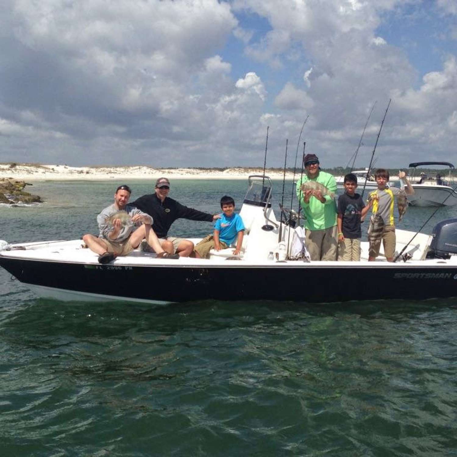 Pensacola,  Florida. 

 Fishing in Pensacola Pass catching some Sheepshead.  Making some memories that last a lifetime.