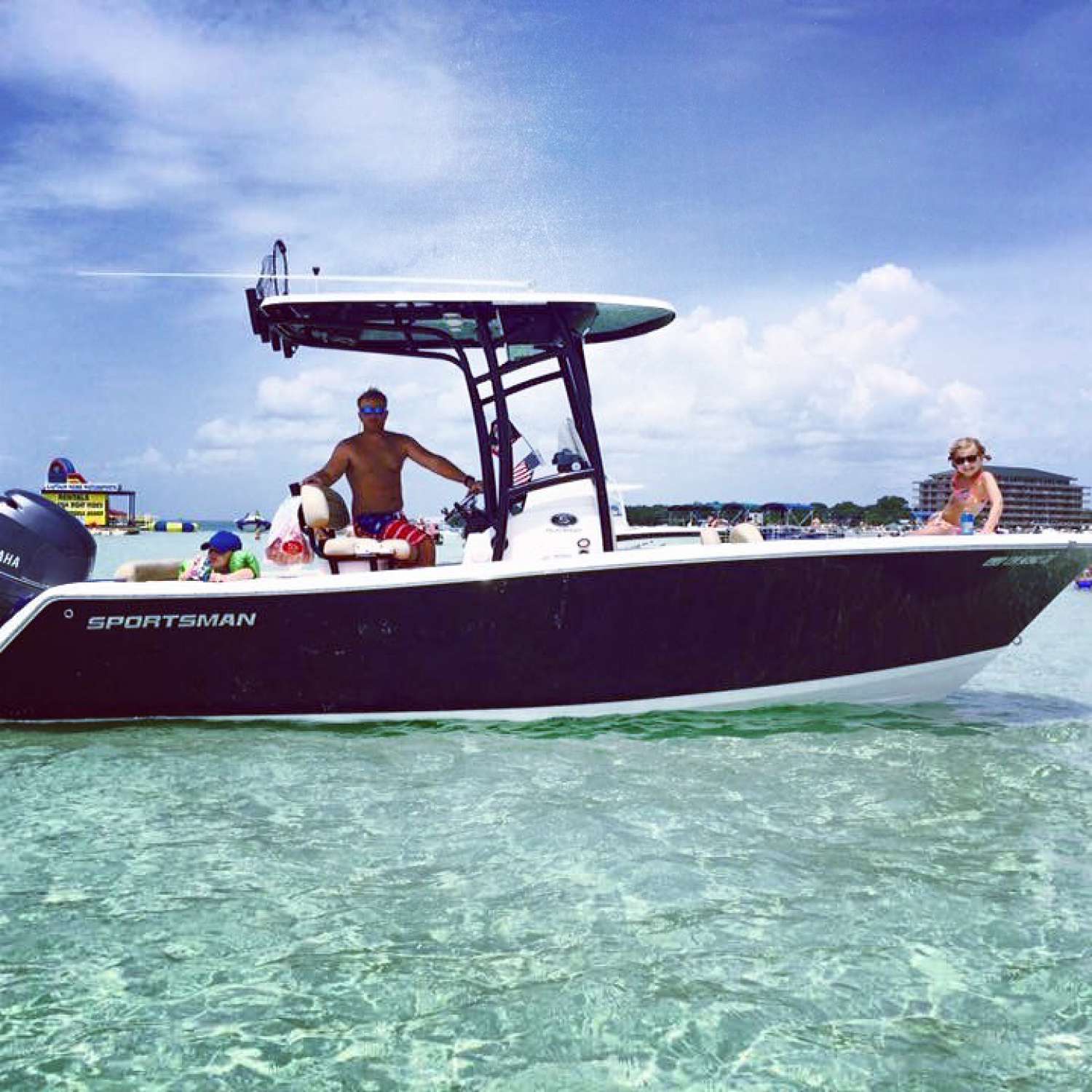 Crab Island in Destin, FL

Went fishing, then stopped to hang in the beautiful blue water on th...