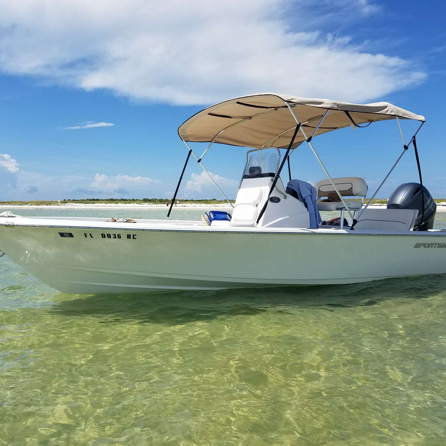 Dog Island, FL -  2015 Sportsman 207 Master Series takes us out to places only accessible by boat.  Where real/live...