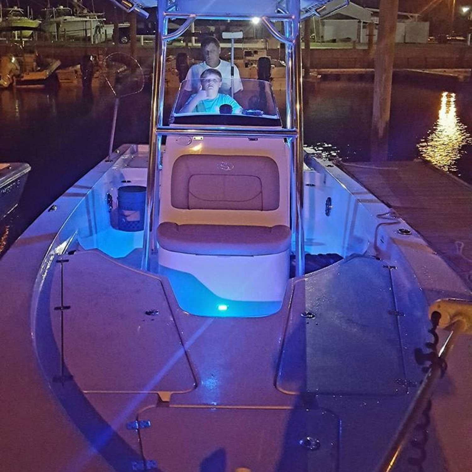 Sitting at the dock  listening to the radio at Atlantic Beach NC.