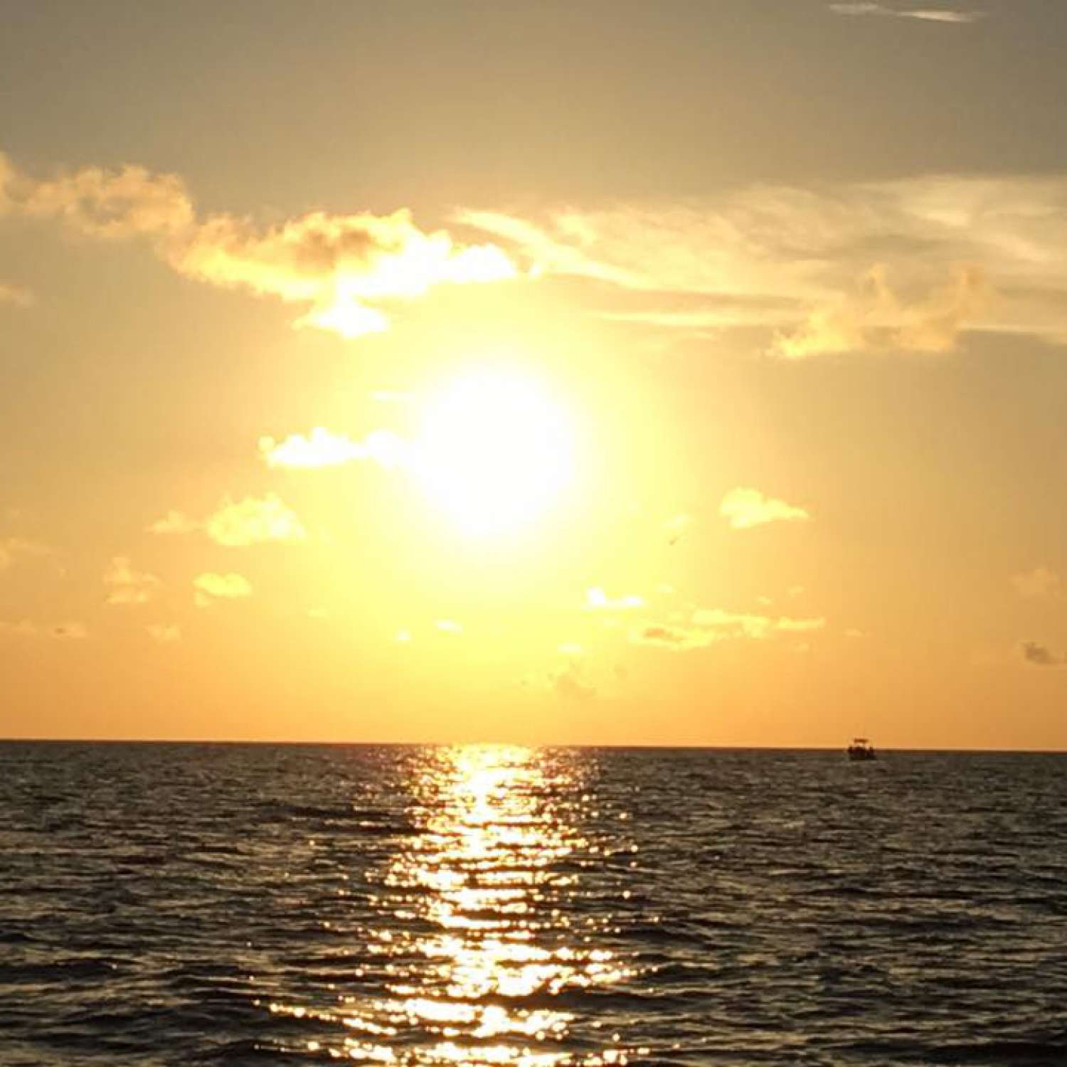 Trolling for Mackerel in just south of Horn Island, MS in the Gulf form my Sportsman 19 island Reef