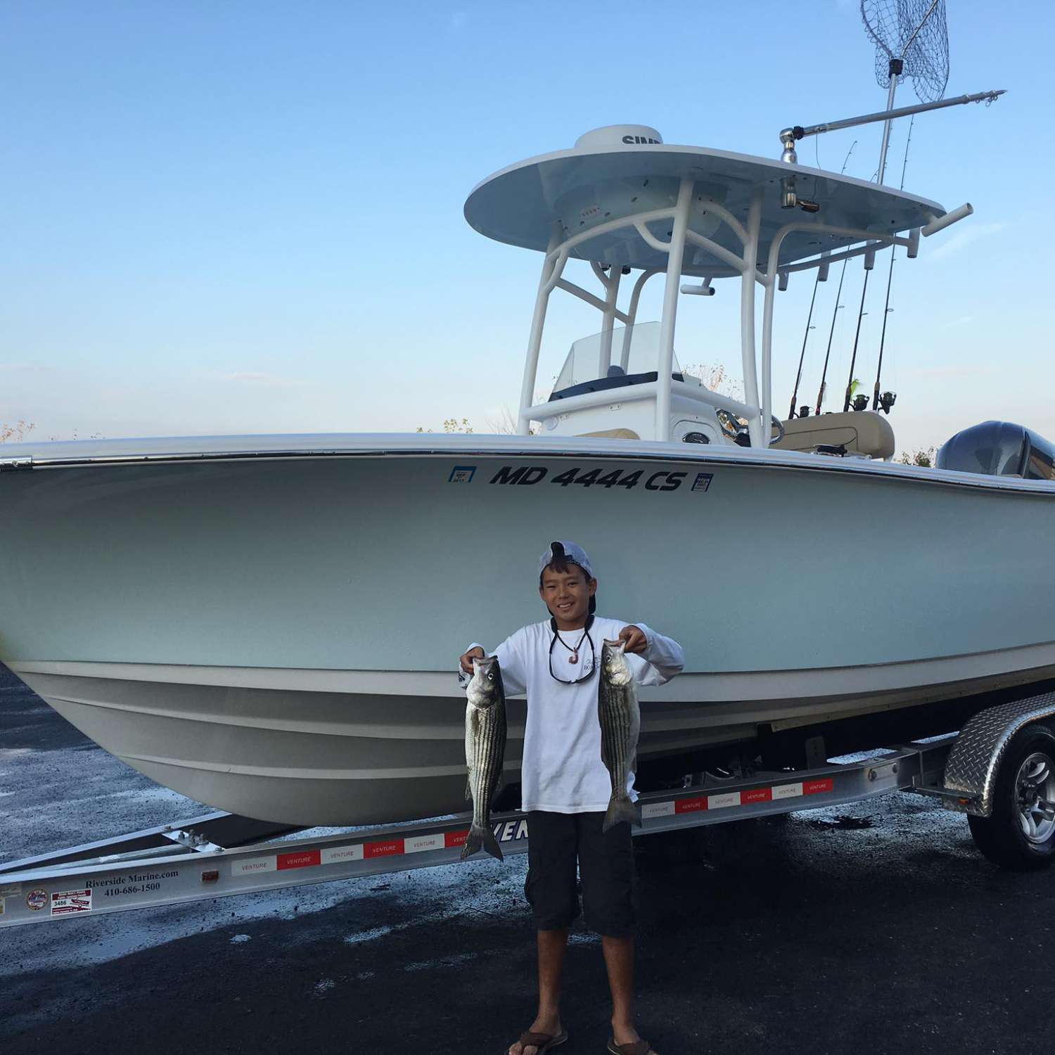 Catching Rockfish out Eastern Bay, MD