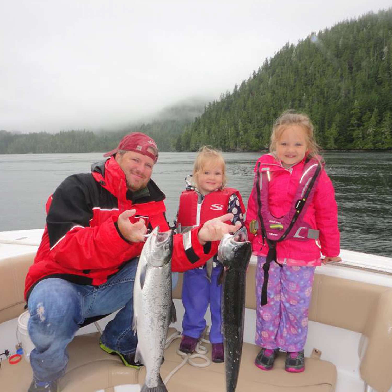 My photo was taken in the Broughton Islands off the coast of British Columbia.  Thats My 5 and 3 year...