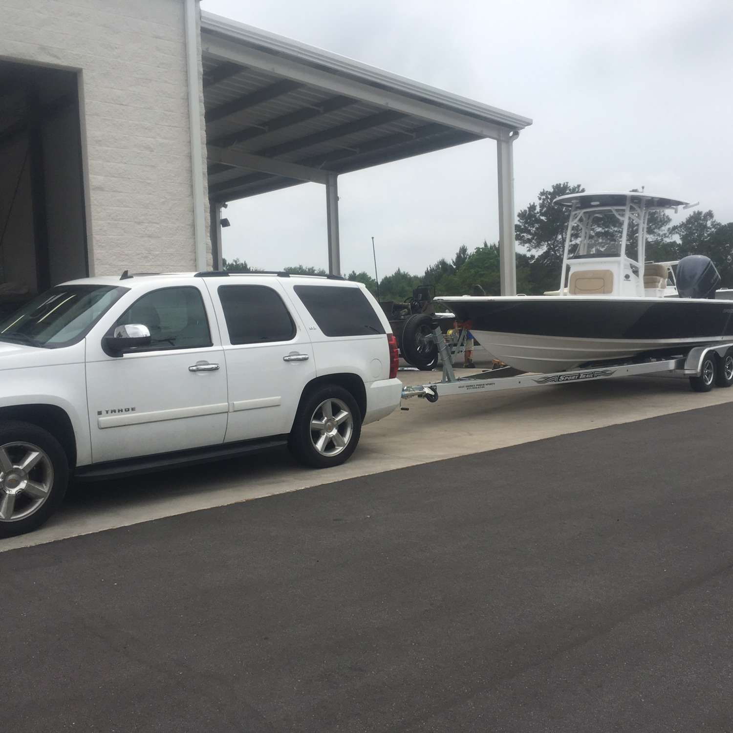 Going home with the new boat.