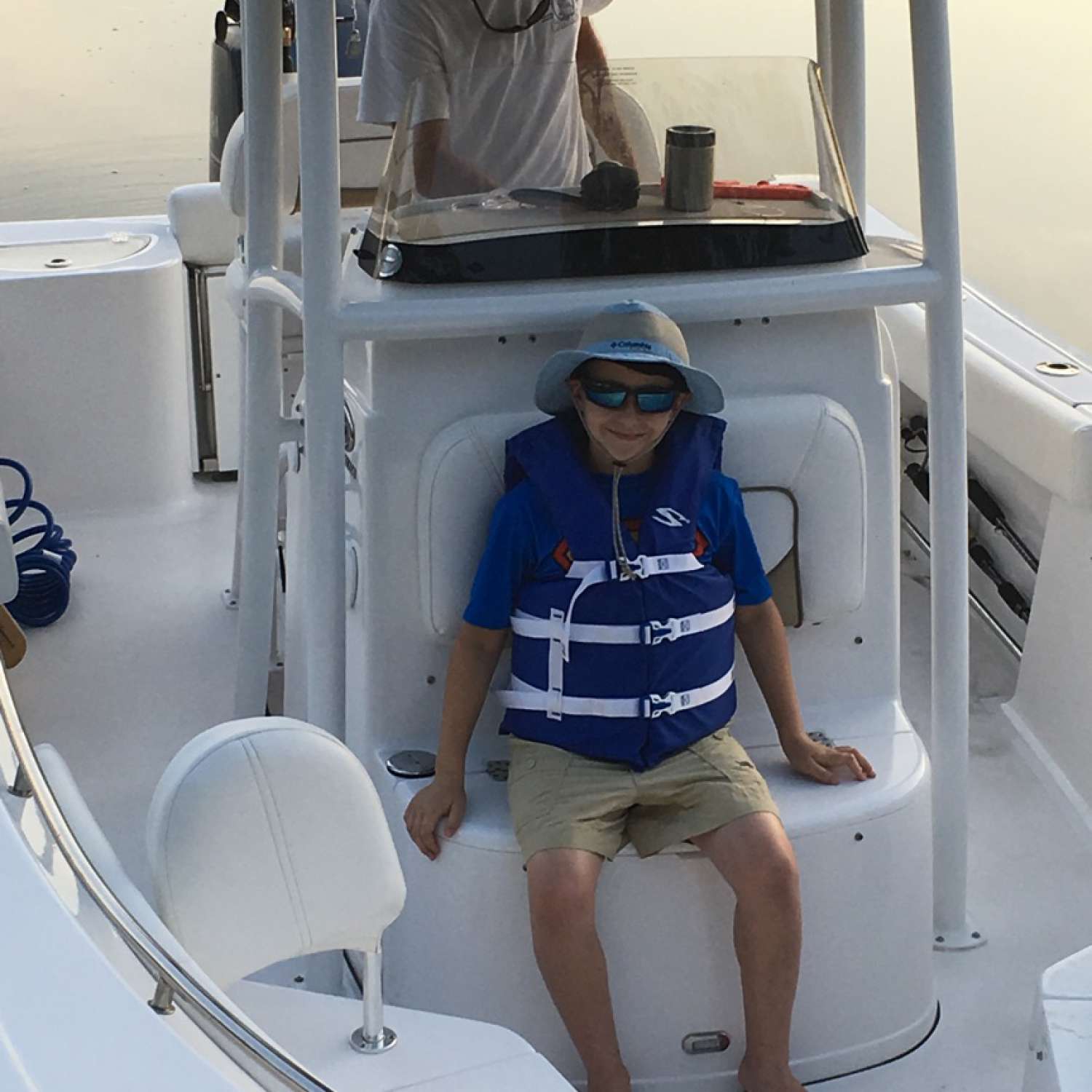 My photo was taken in Destin, FL. This was my friends sons first trip on the Gulf.