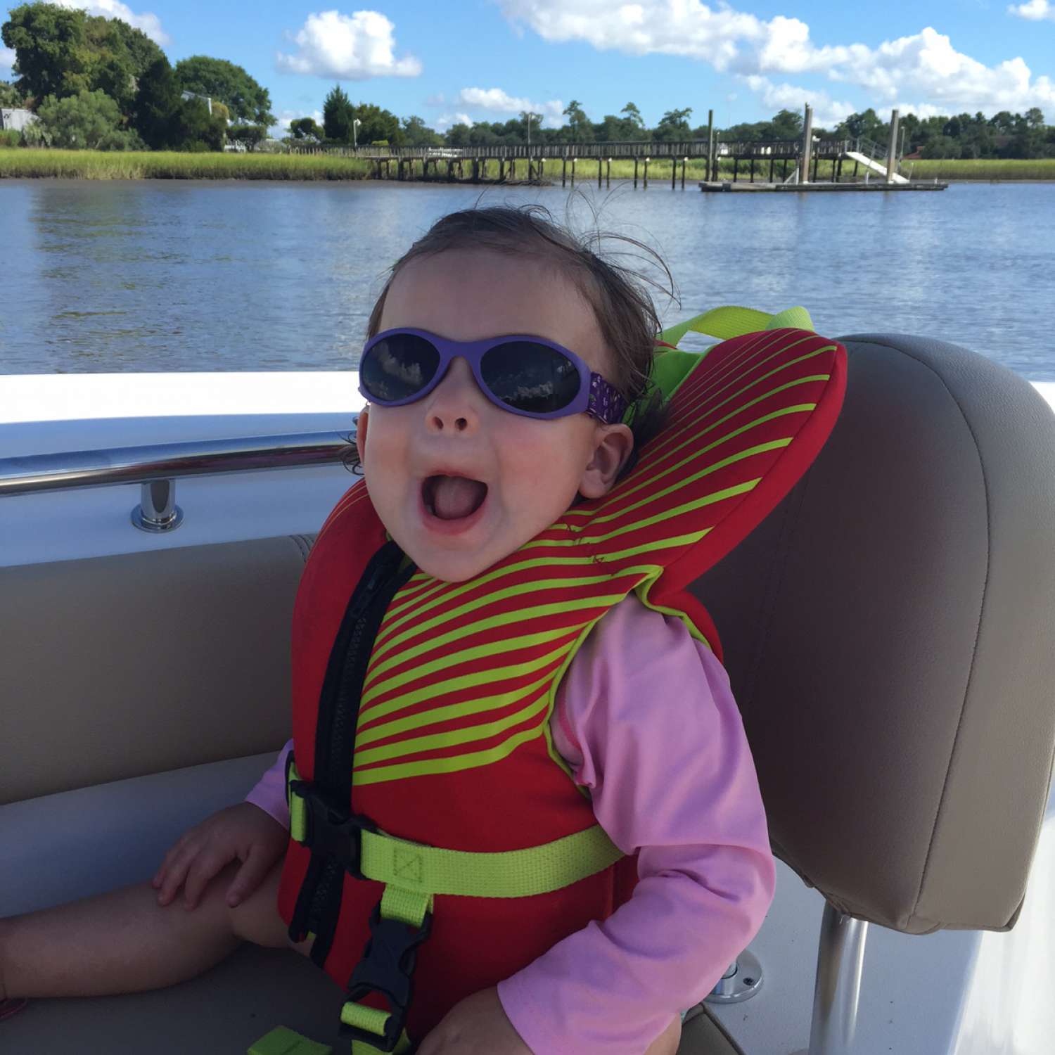 My photo was taken on the Stono River.  Letting my daughter enjoy her new boat.