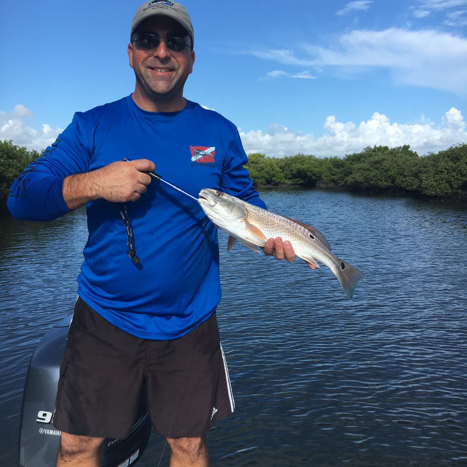 My photo was taken in New Smyrna Beach backwater. We caught 5 redfish and 15 mangrove snappers. Great first trip...