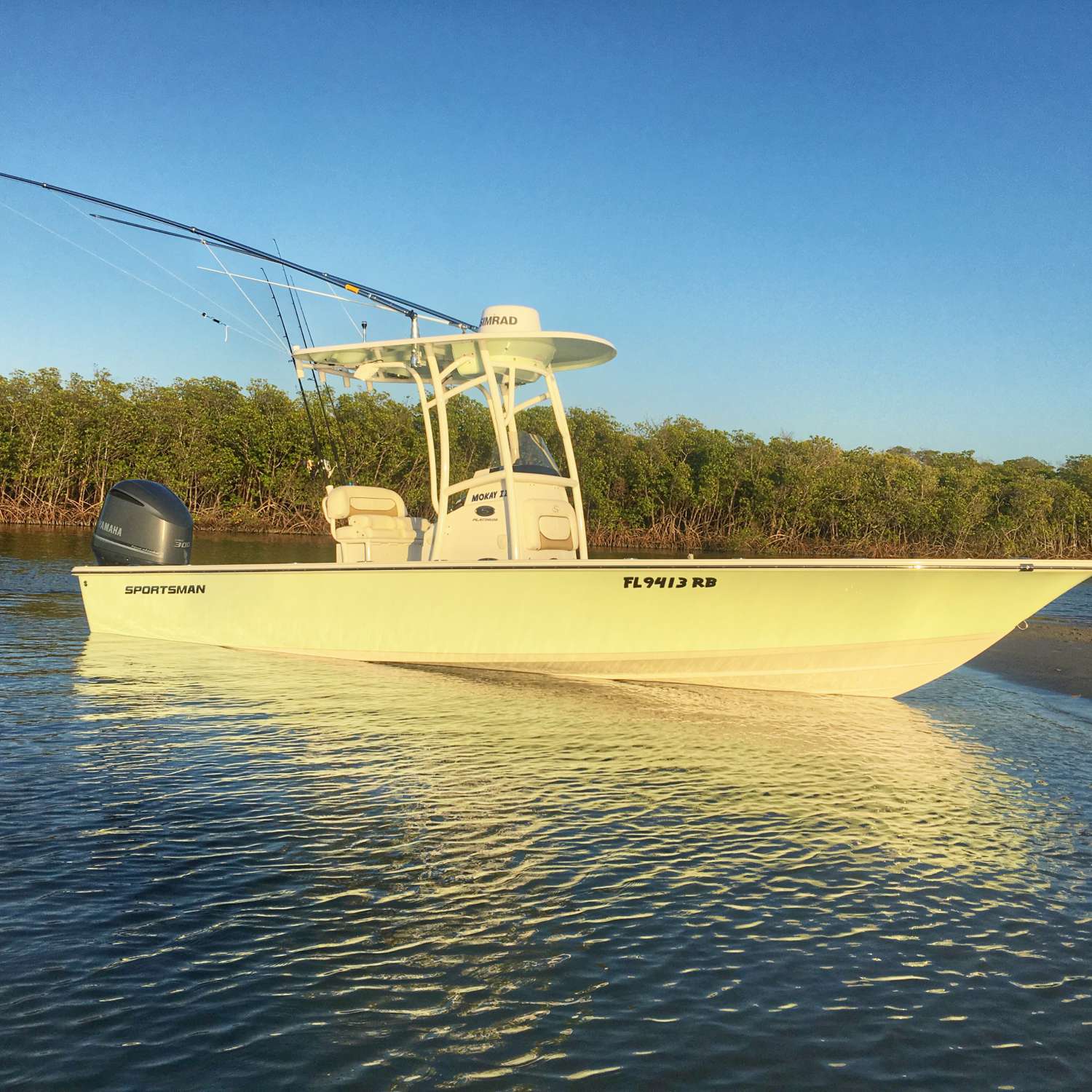 My rigged 247 Masters in Stuart, Fl at the sandbar a perfect balance for fishing nearshore over...