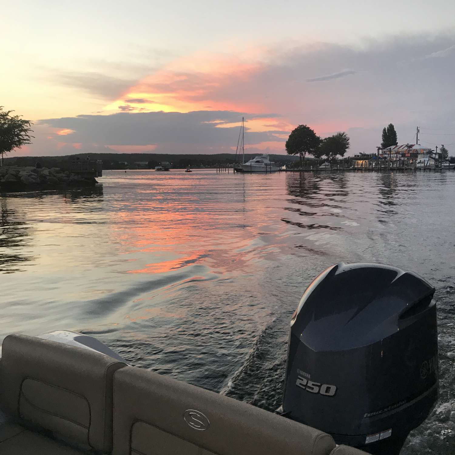 Sunset cruise on the Niantic River, Niantic CT