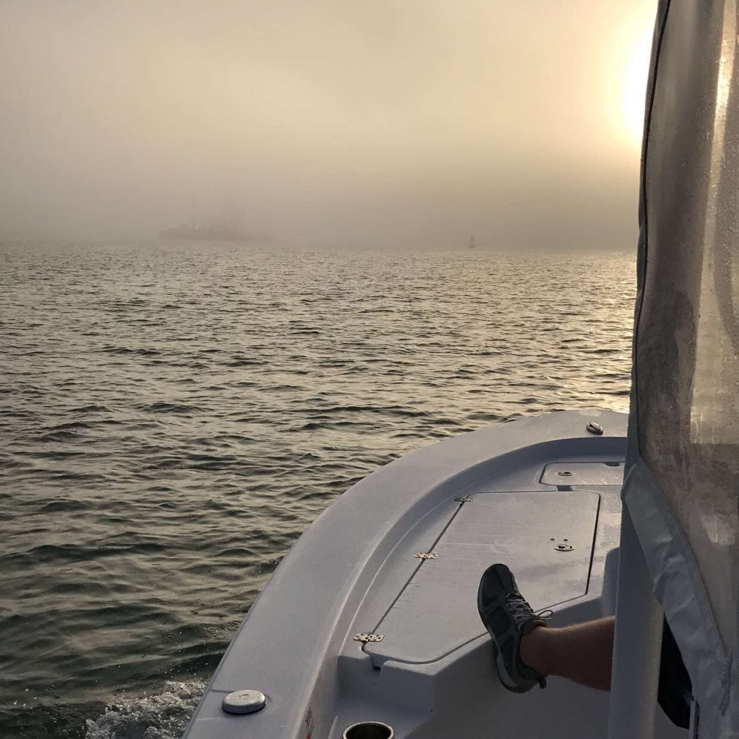 Taken coming out of port Canaveral Florida on a foggy morning