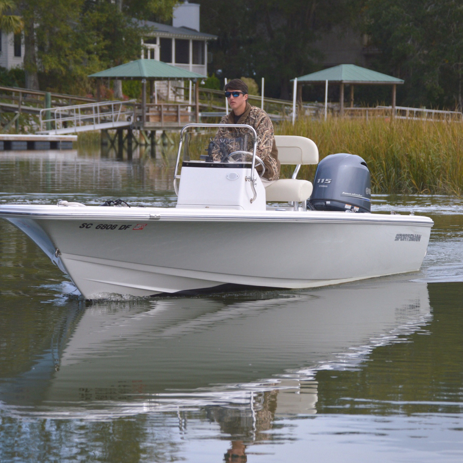 Sportsman Boat in Ellis Creek