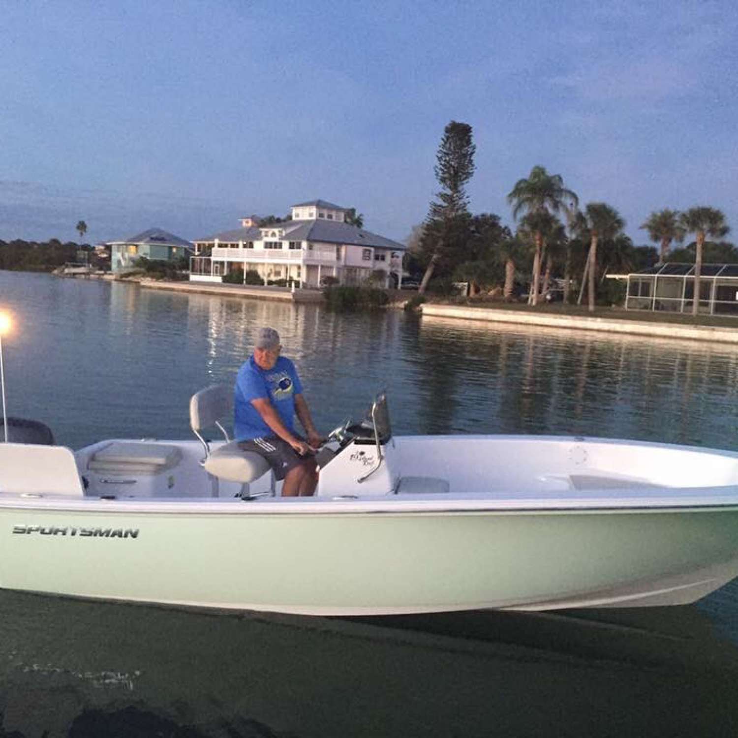 Photo was taken in Englewood FL (Lemon Bay). Boat was just delivered and first time in the water at its...