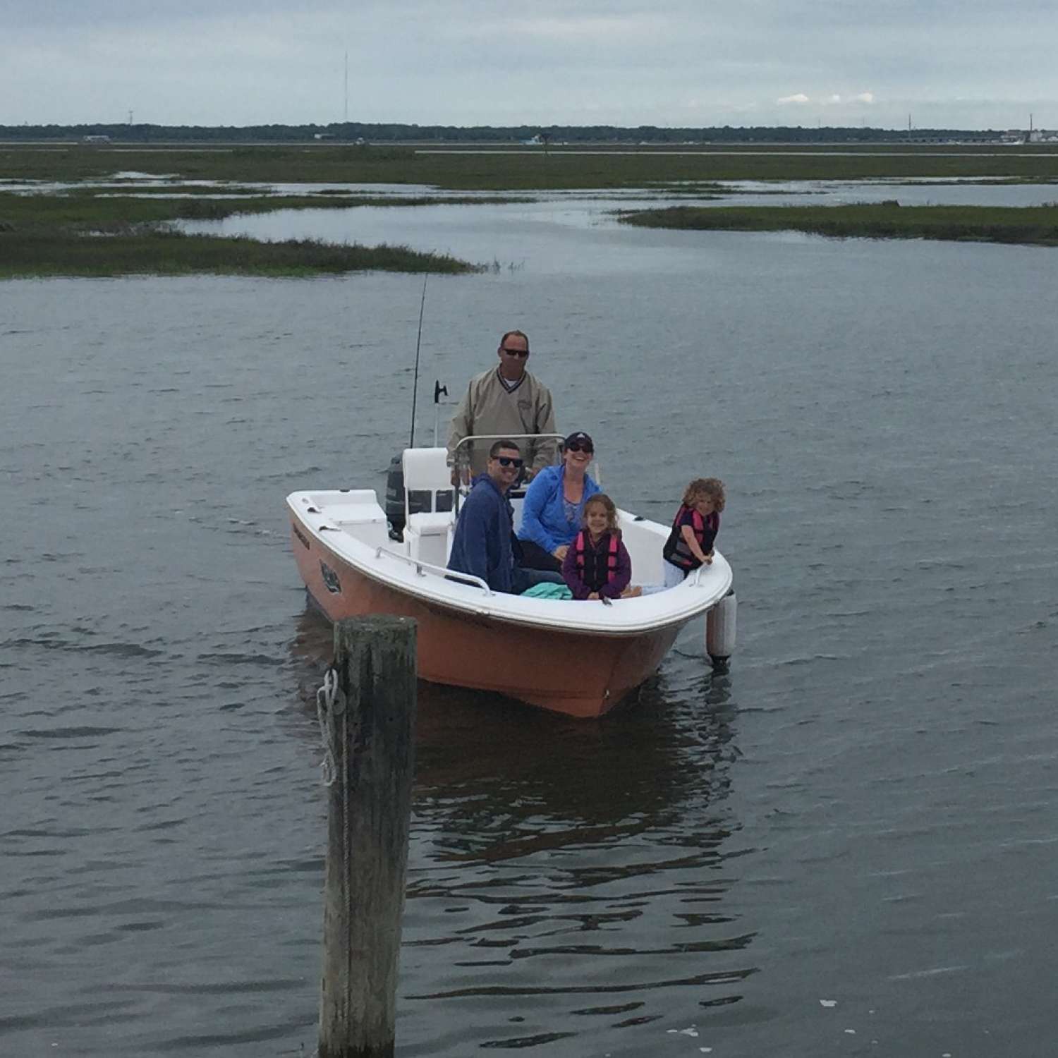 Avalon NJ, coming back from taking my daughters family. ( Annie, Rorey, Lucy and Abby) on there first boat on...