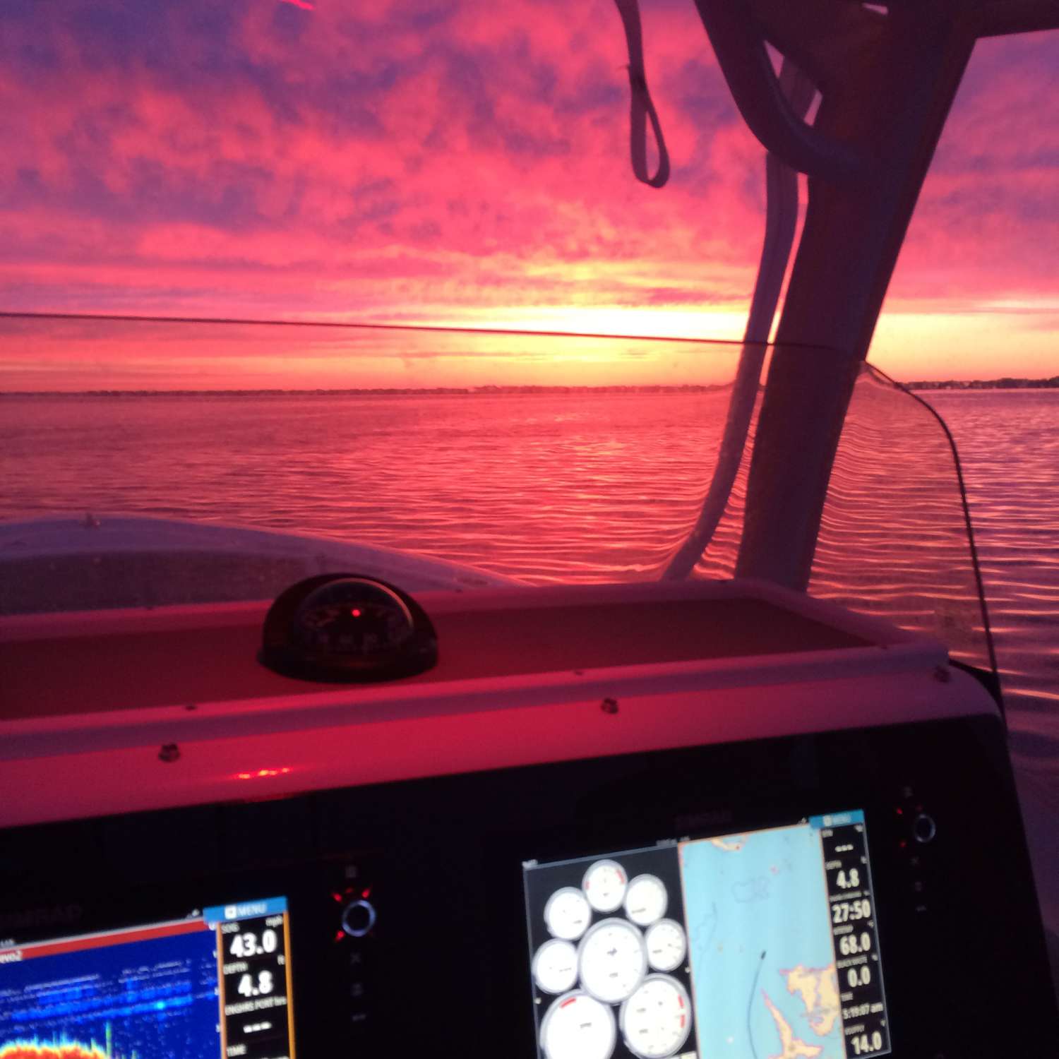 My photo was taken on Barnegat Bay NJ. I left my house in lavallette in search of striped bass