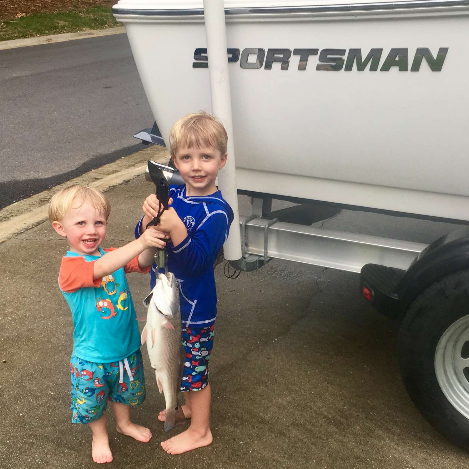 Charlie and David with their big catch!