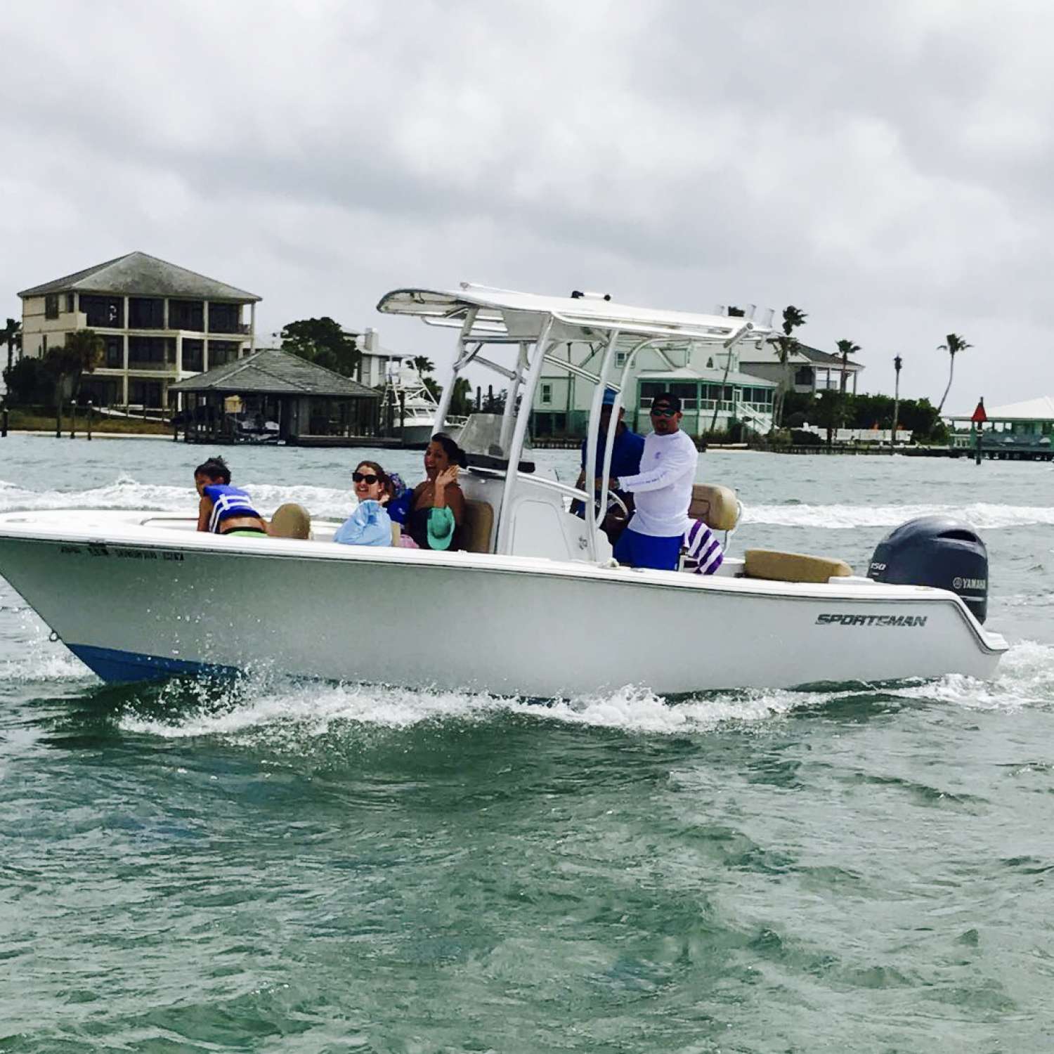 This was taken on our 2nd outing in Orange Beach, Al. Nothing better than a Sportsman boat with family and...