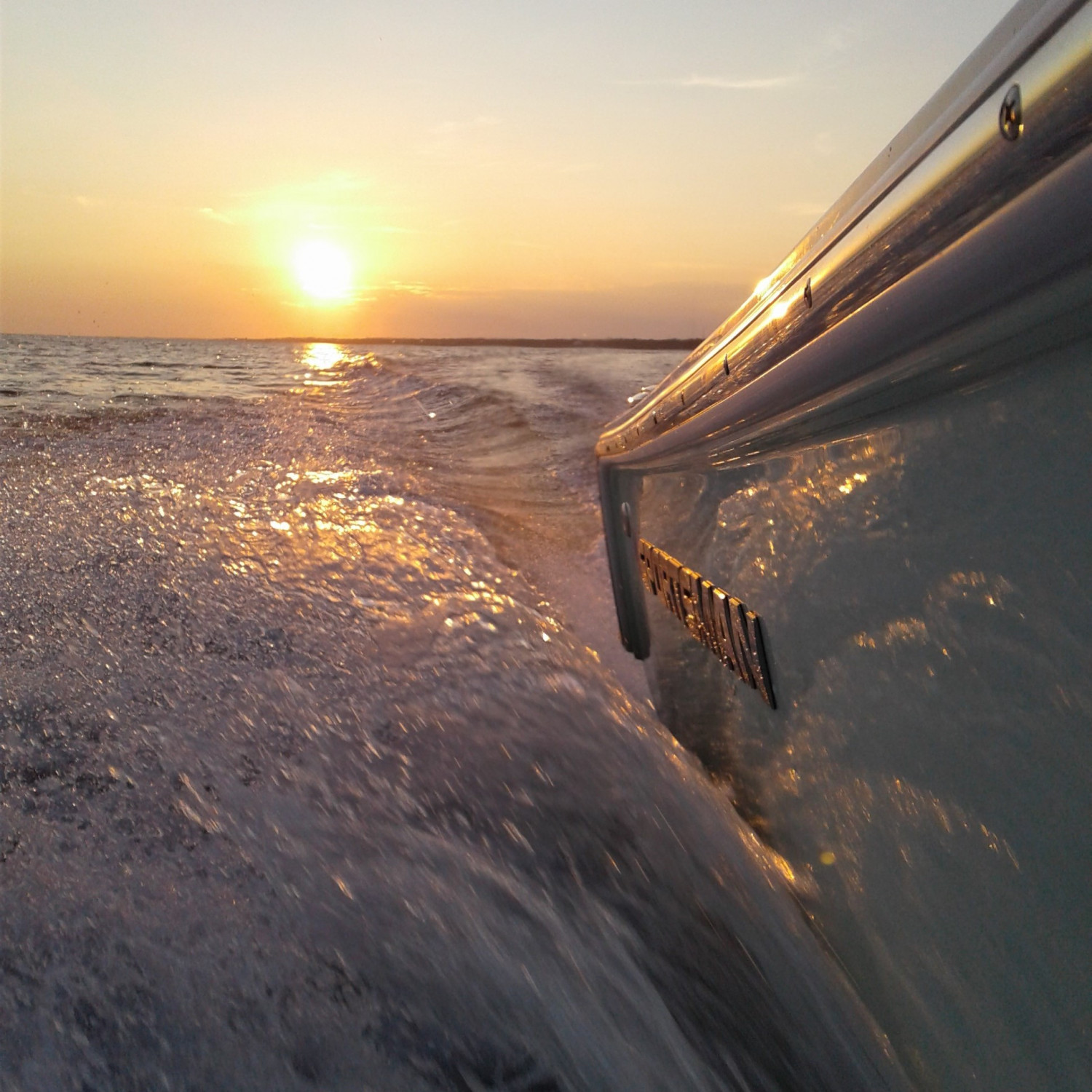 The trip home after a couple hours of fishing.