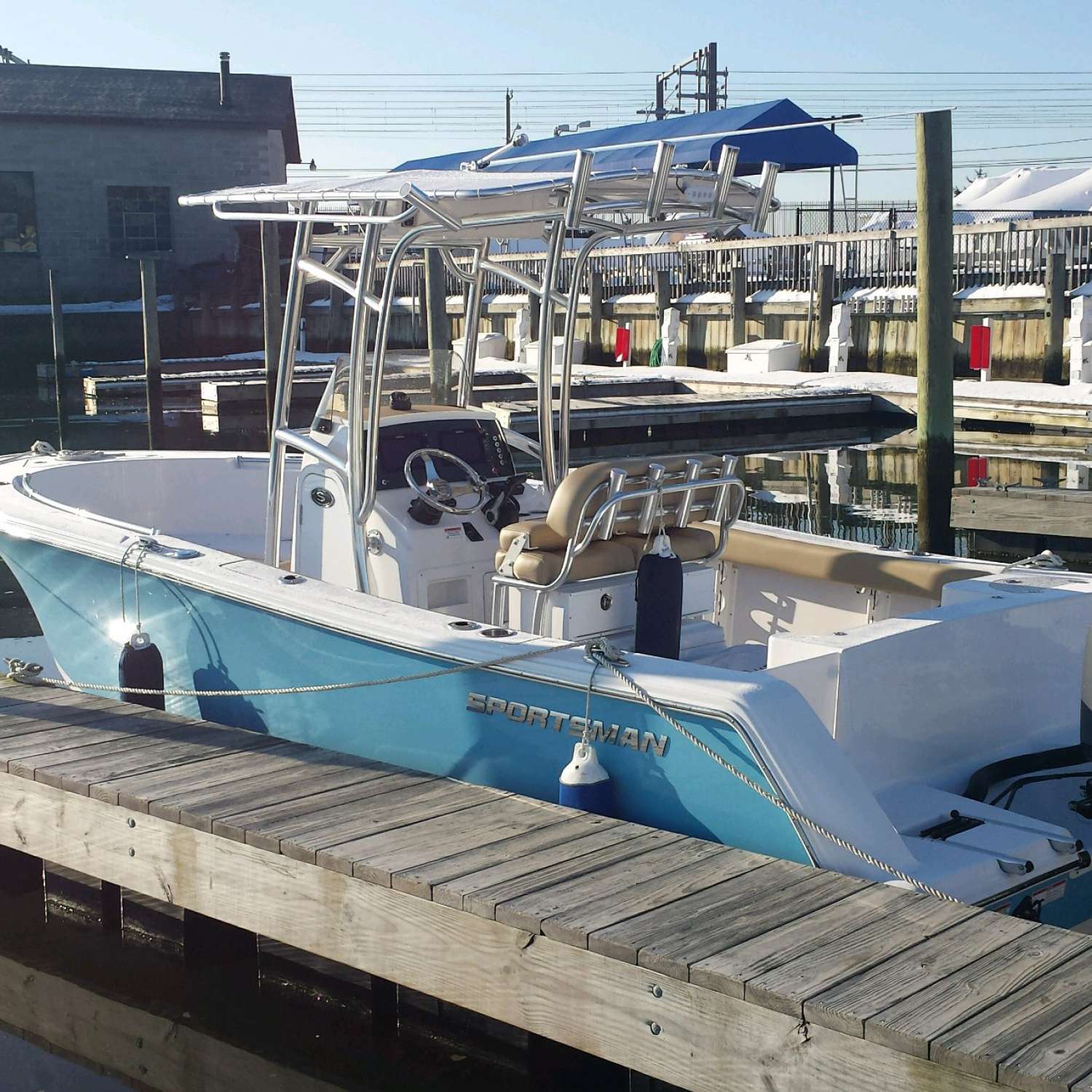 This photo was taken 2 days after we bought the boat. It was the only boat in the water at the...