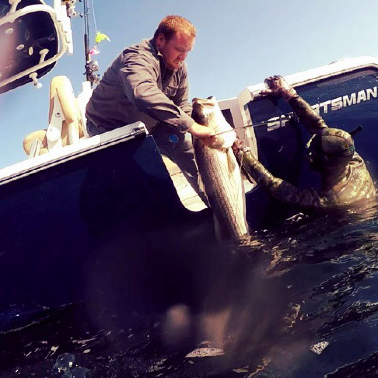 Block Island Sound spear fishing trip