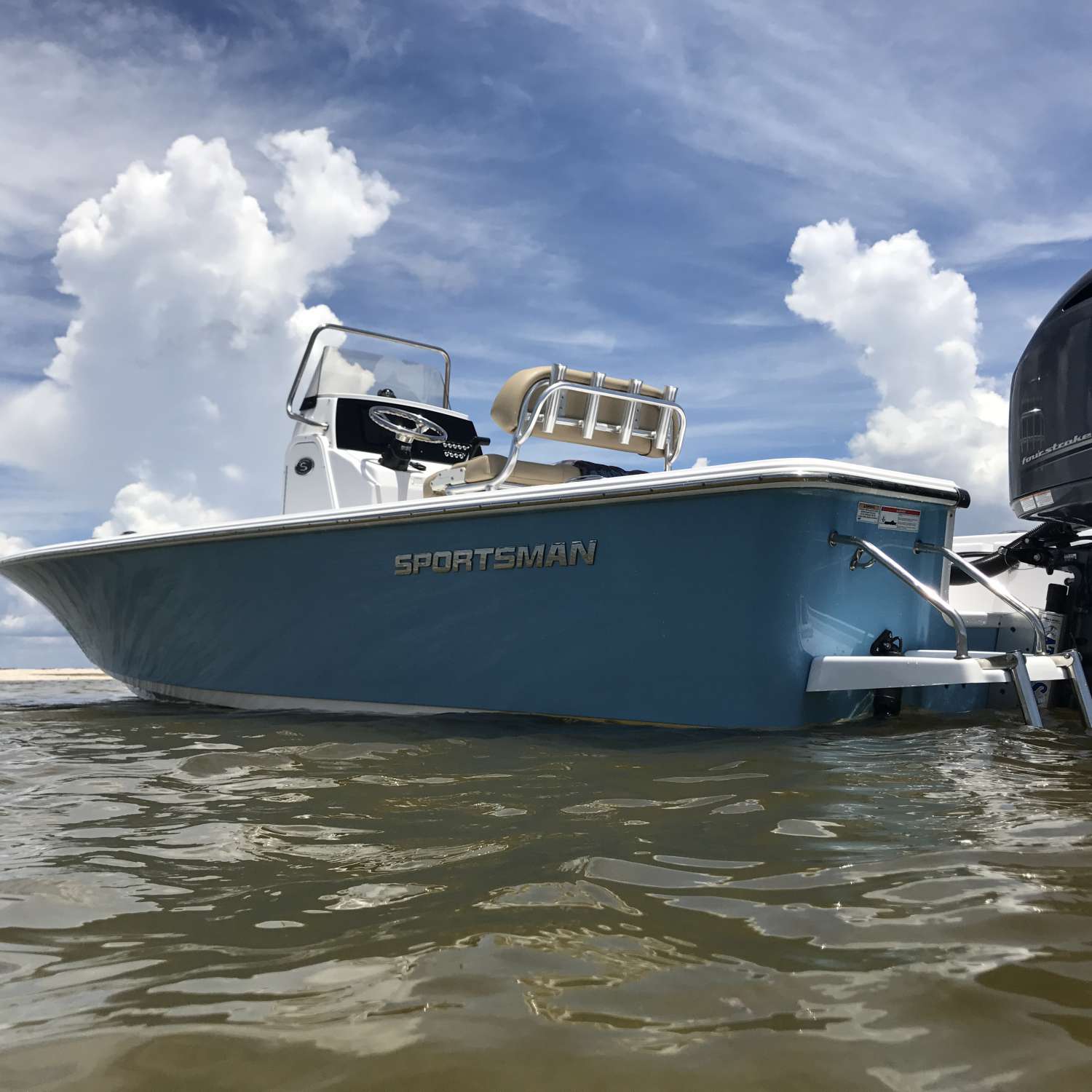 This was the first weekend of owning the boat when we stopped at Cayo Costa Fl to enjoy the aft...