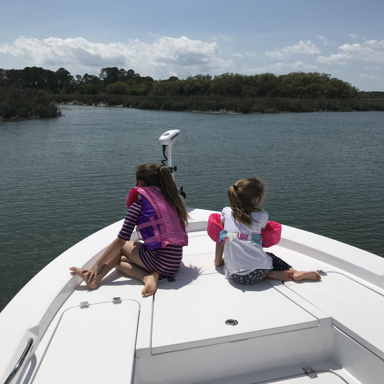 My two girls looking for new places to fish.