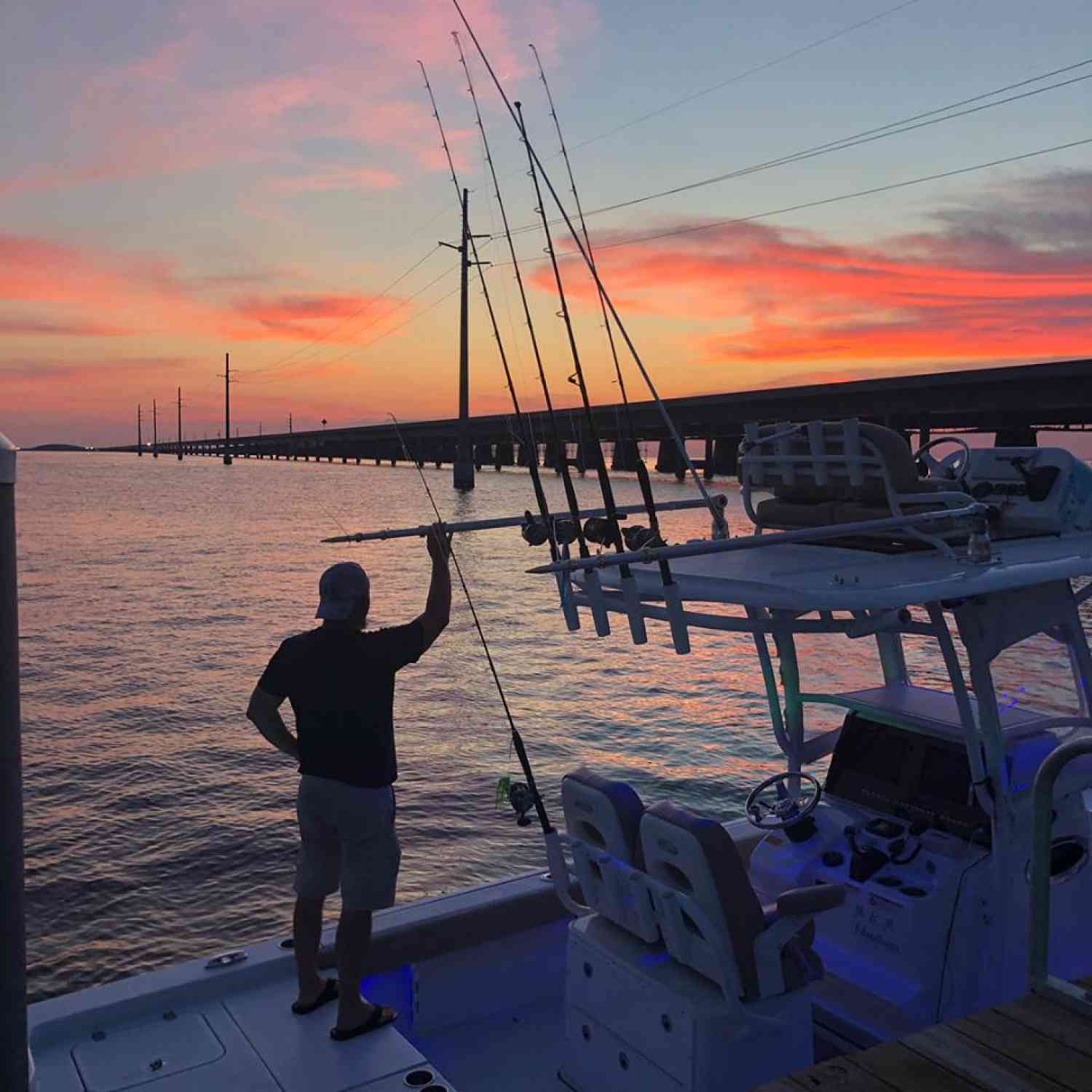 After a long day of fishing, entertaining family & friends, and being the badass Captain of his Sportsman in the...