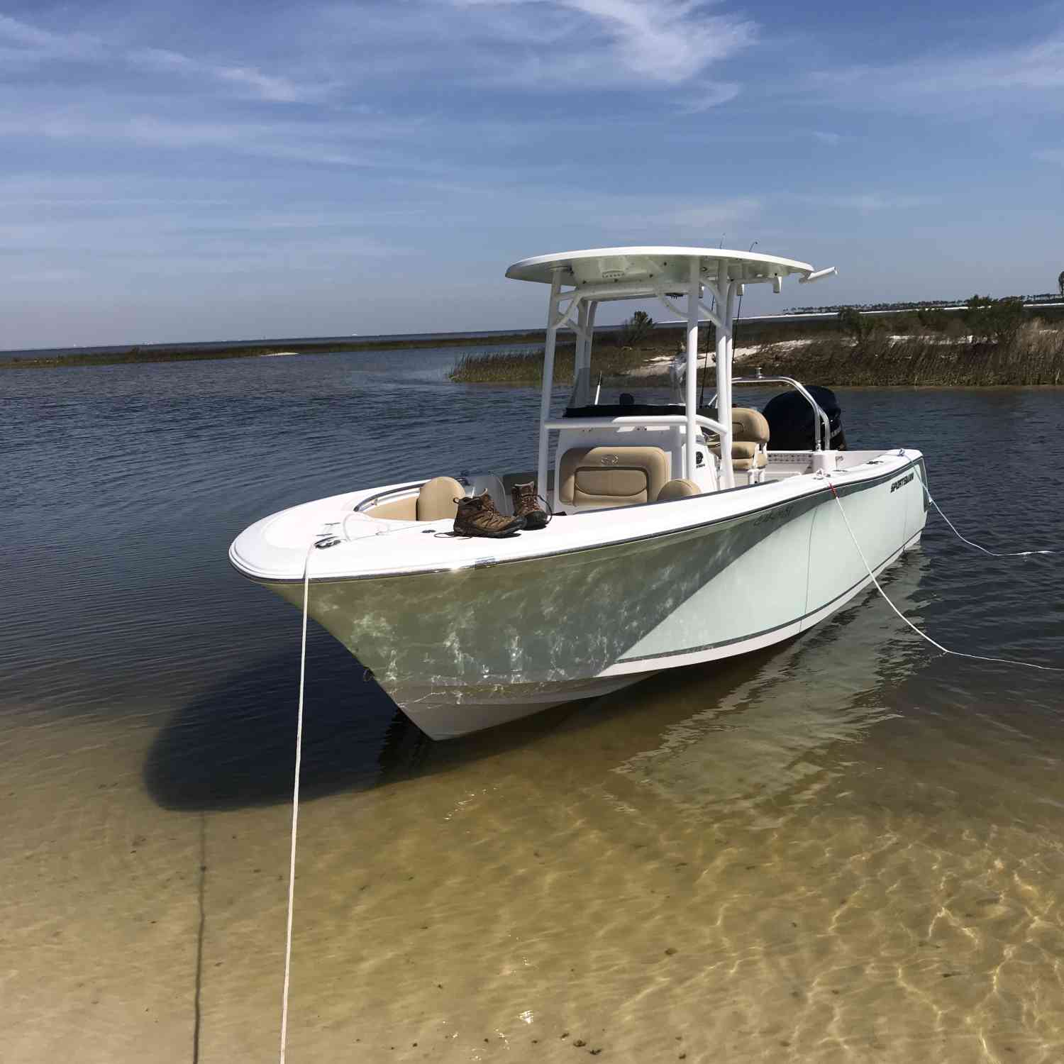 We took a quick ride out to cat island (MS barrier islands) and the shallow draft allowed us to get...