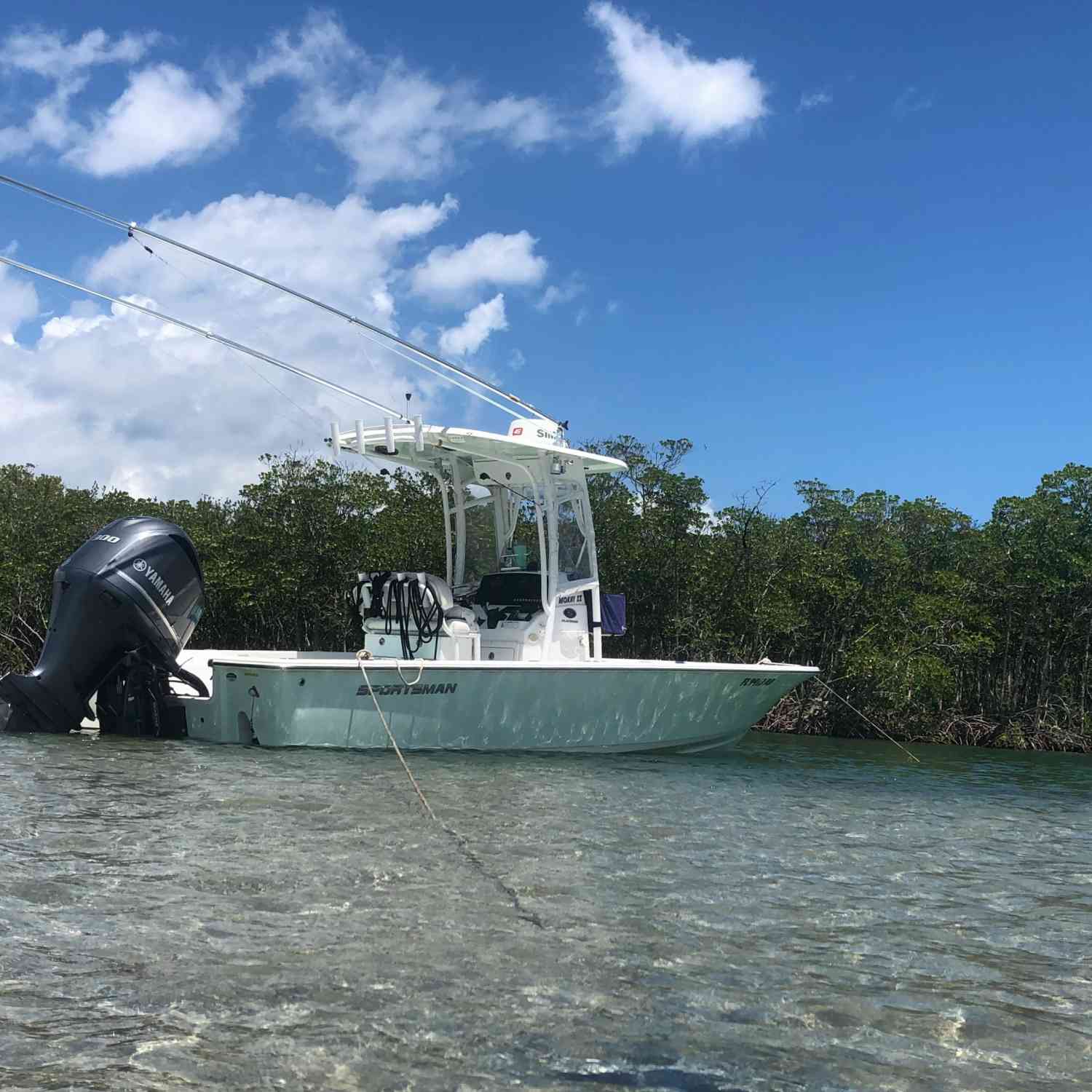 Had to swap out a livewell pump and used it as an excuse to relax in pristine waters.