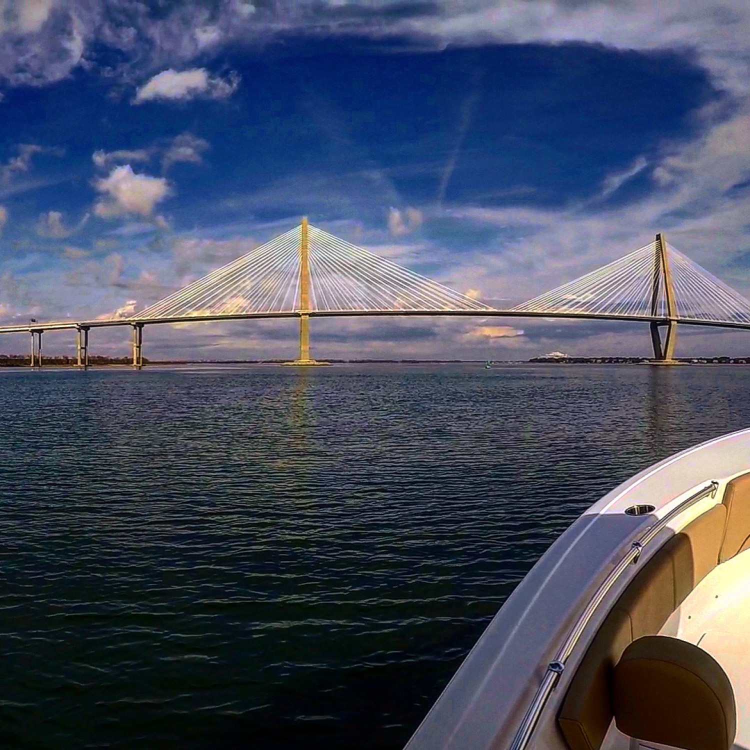 Beautiful view of the Cooper River Bridge from my 231 Heritage. Photo taken on a 70 F day in January...