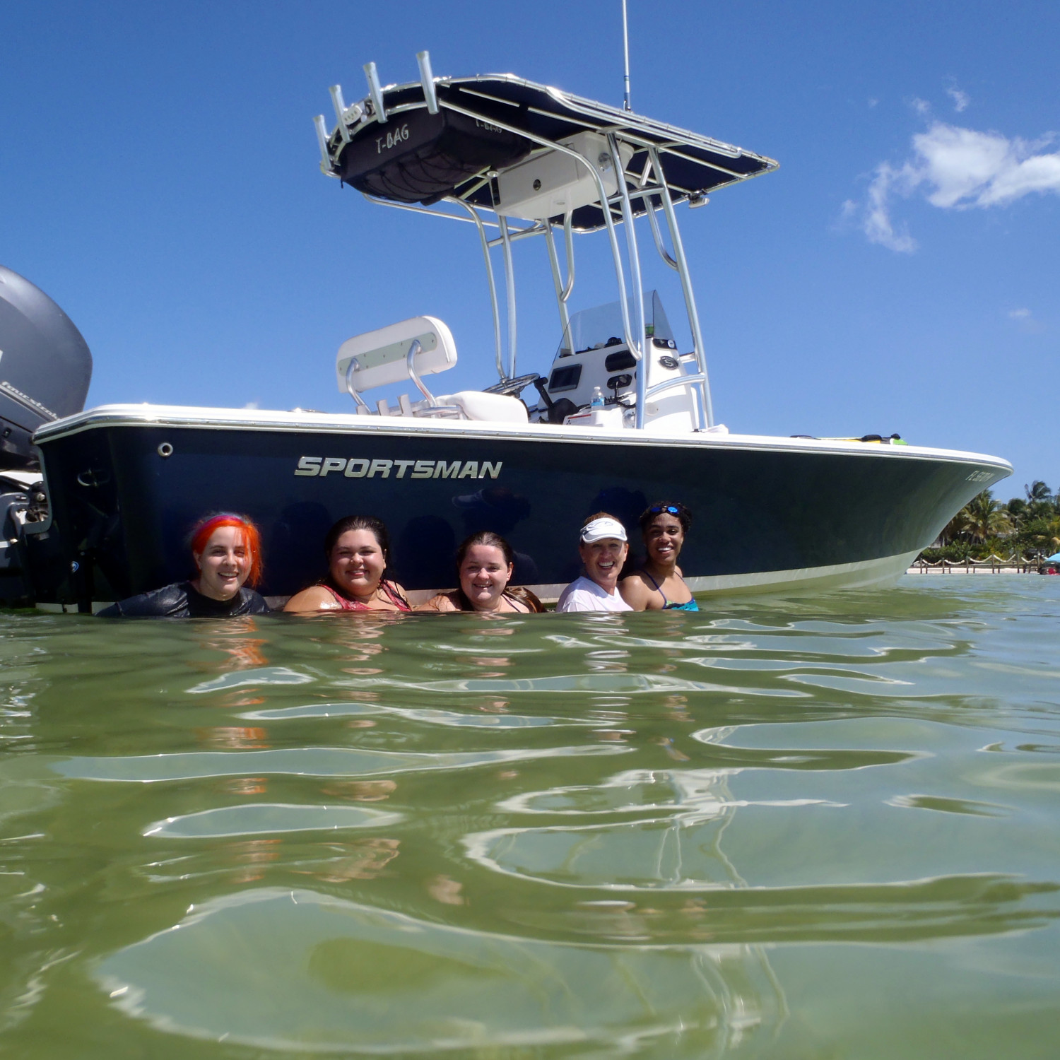 Hanging out at the sandbar