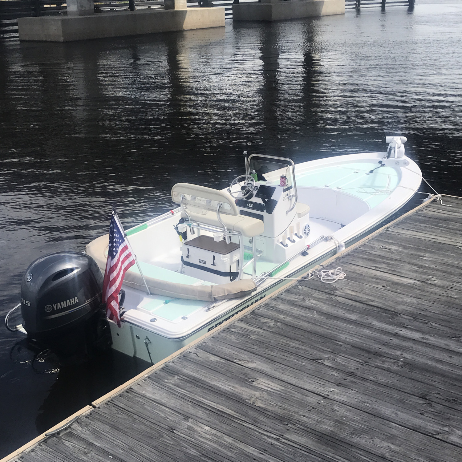 First day back on the water in our New Sportsman Island Bay 20! Enjoying the view while we took a...