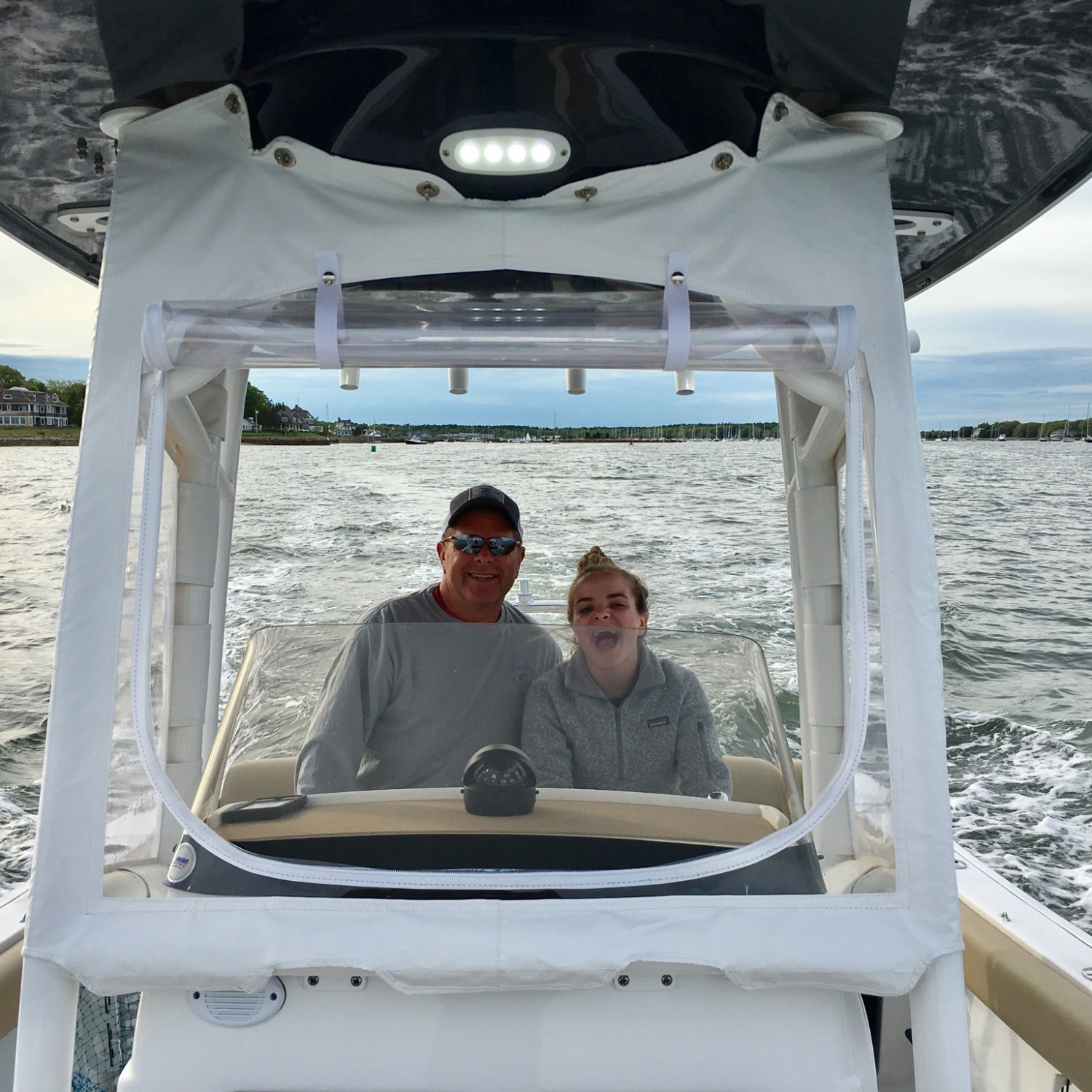 Taking a dad-daughter spin in our Sportsman