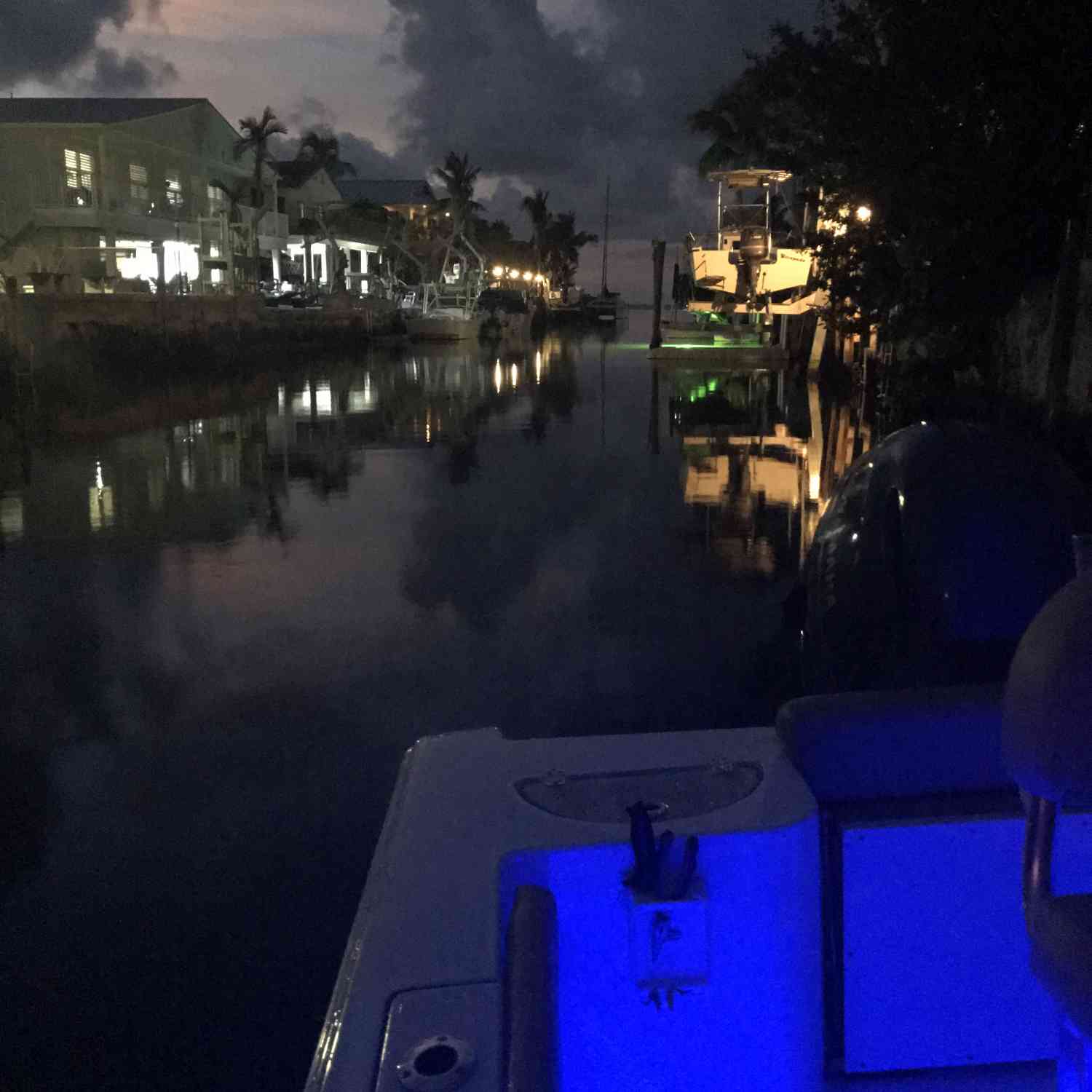 This is a photo from a canal we stayed on this summer in Marathon. Trailered the boat from Char...