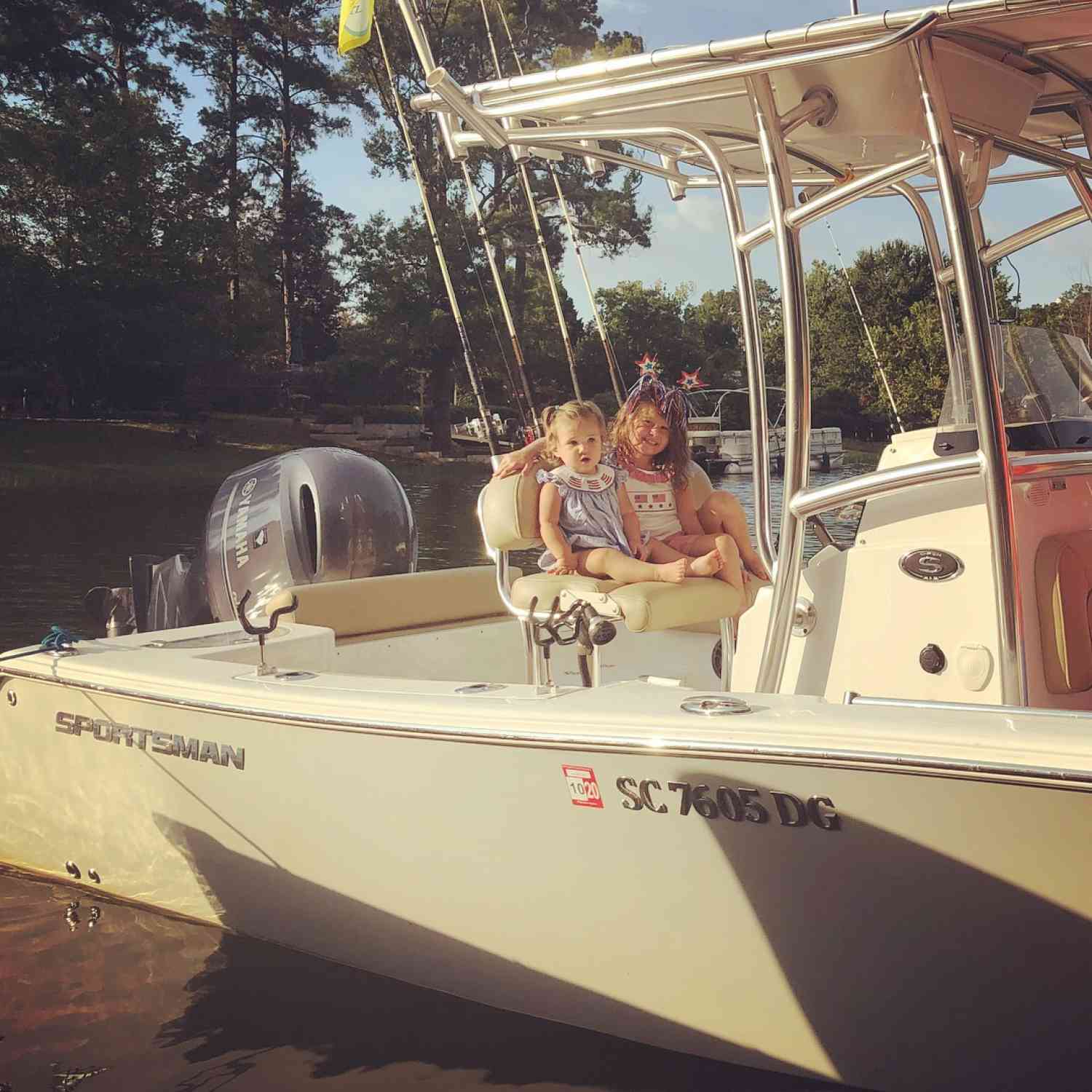 The girls getting in their evening cruise!