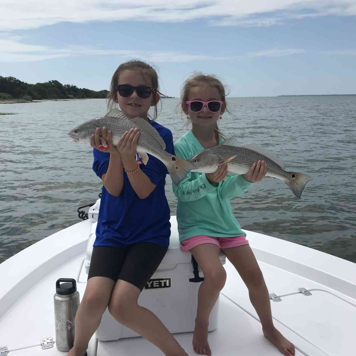 7 and 5 on their first redfish trip.