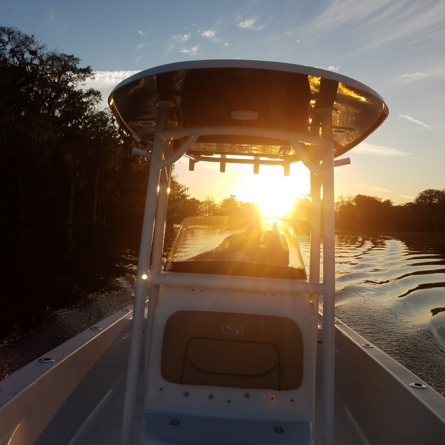 Ending a great day on the lake!