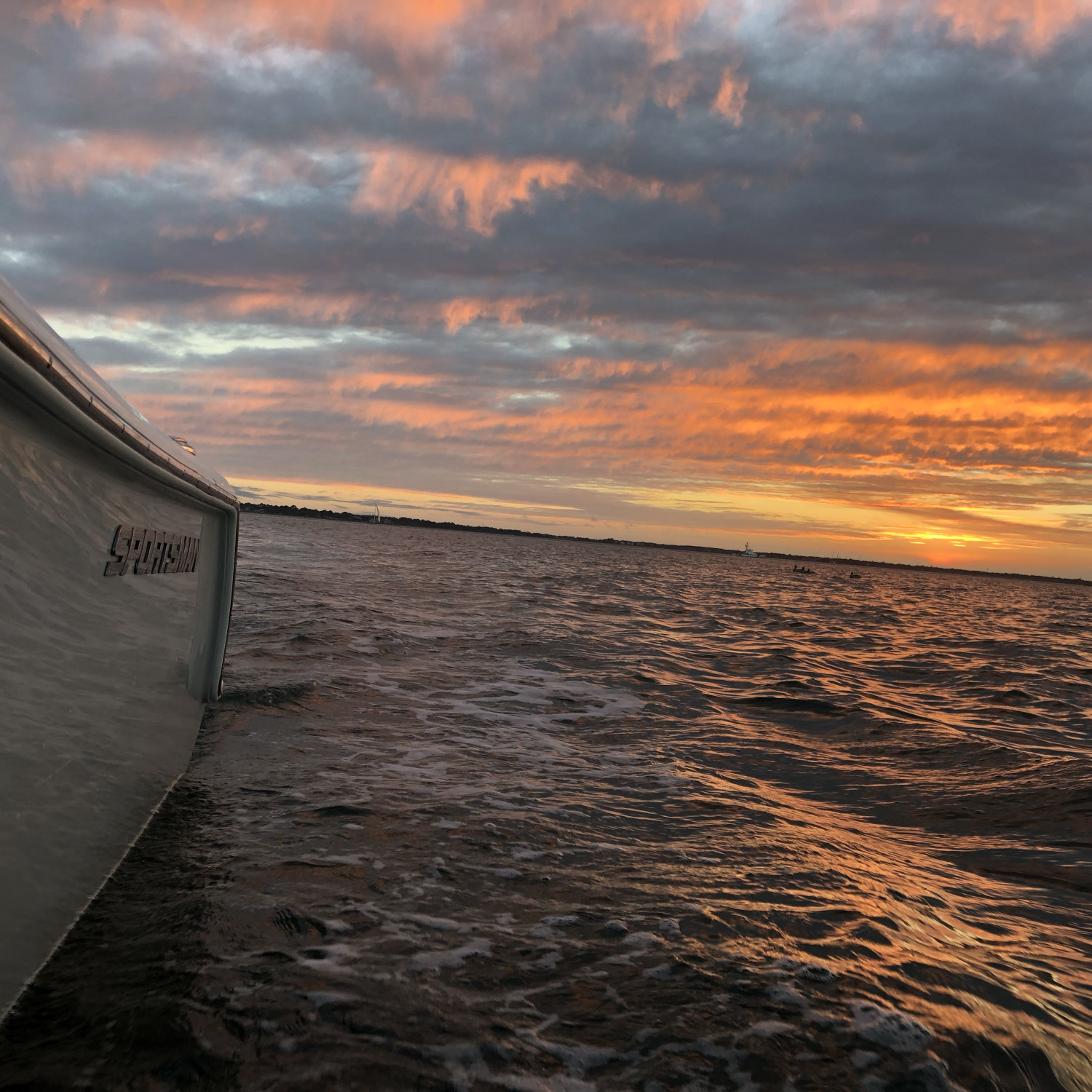 Snapped this during sunset on a warm winter weekend in the Charleston Harbor.